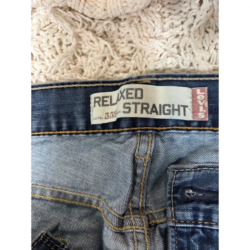 Levis 559 Relaxed Straight‎ Jeans Mens 36x30 Medium Wash Blue Denim Pants